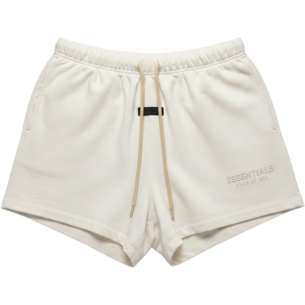 Fear of God FOG Essentials Graphic Sweat Shorts S Cream Hypebeast Gorpcore